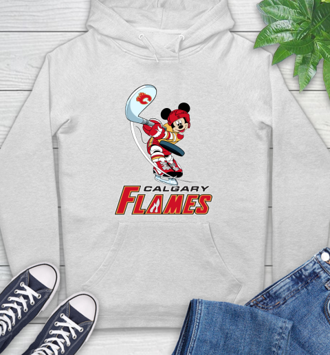 NHL Hockey Calgary Flames Cheerful Mickey Mouse Shirt Hoodie 2