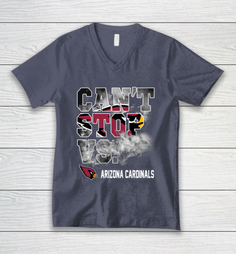 NFL Arizona Cardinals Football Can't Stop Vs V-Neck T-Shirt 7