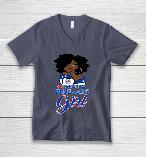 Toronto Blue Jayss Girl MLB V-Neck T-Shirt 9 Toronto Blue Jayss Girl MLB V-Neck T-Shirt - Image 9