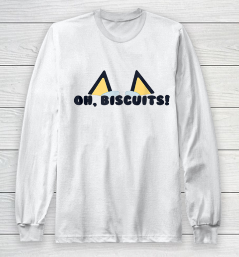 Blueys Oh Biscuits Mums Dad Cartoon Mothers Long Sleeve T-Shirt