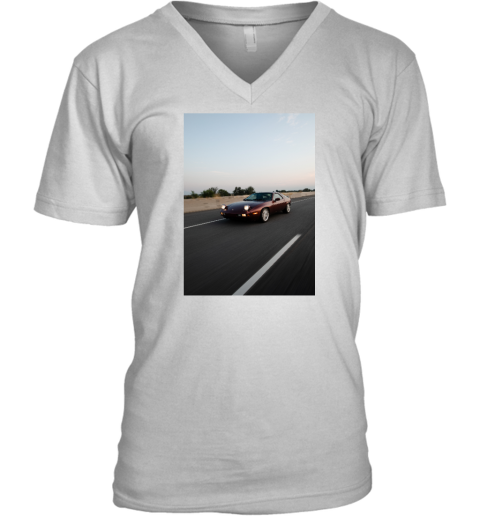 esv3 the vintage retro 928 racing v neck unisex 8 front white