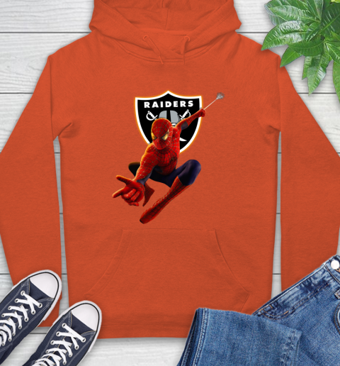 NFL Spider Man Avengers Endgame Football Oakland Raiders Hoodie 5