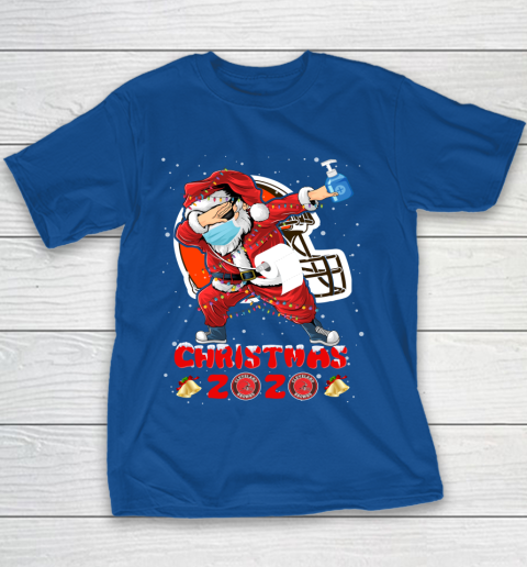 Cleveland Browns Funny Santa Claus Dabbing Christmas 2020 NFL Youth T-Shirt 6