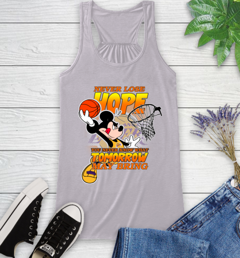 Los Angeles Lakers NBA Basketball Mickey Disney Never Lose Hope Racerback Tank 4