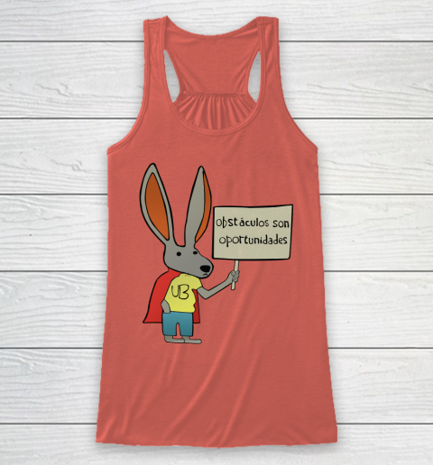 Rick Flag Shirt  Ultra Bunny with a Sign Racerback Tank 2