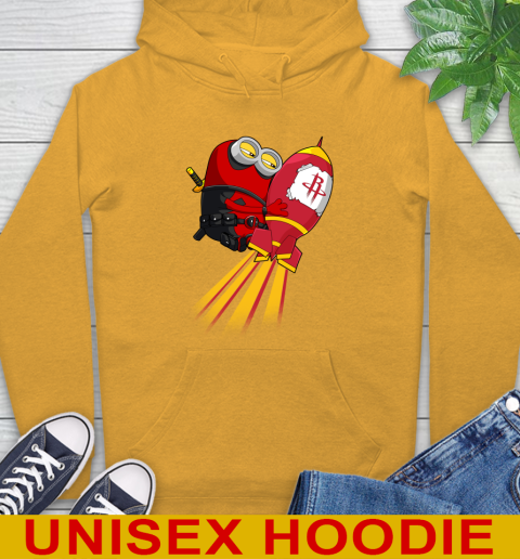 NBA Basketball Houston Rockets Deadpool Minion Marvel Shirt Hoodie 2