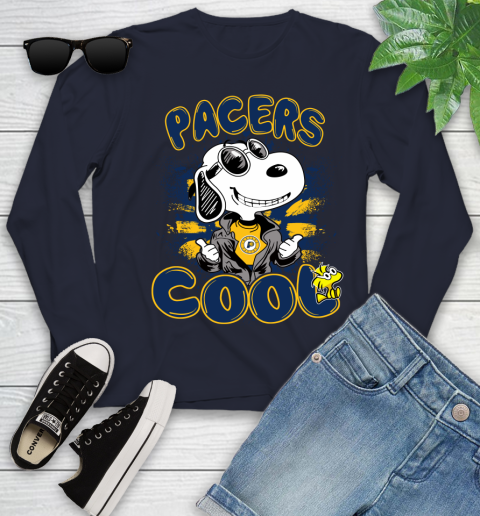 NBA Basketball Indiana Pacers Cool Snoopy Shirt Youth Long Sleeve 2
