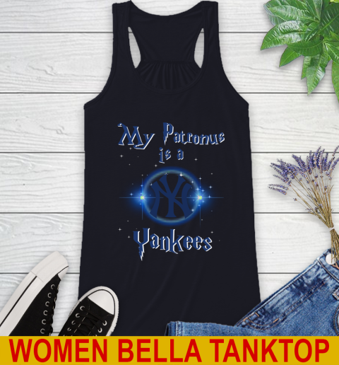 MLB Baseball Harry Potter My Patronus Is A New York Yankees Racerback Tank 8