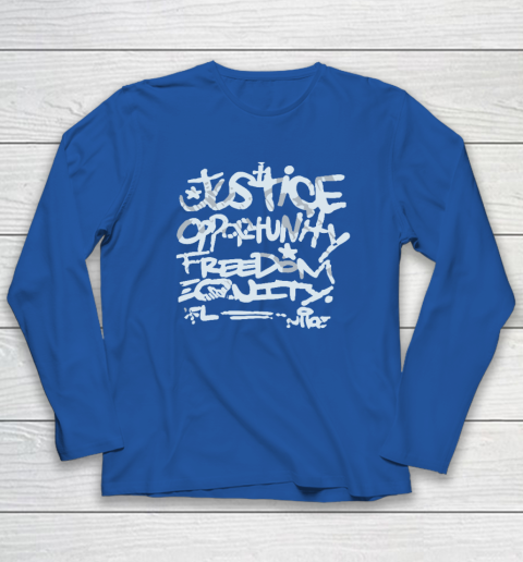 Justice Opportunity Equity Freedom Long Sleeve T-Shirt 5