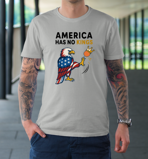 America Has No Kings Eagle Kick Orange Anti Trump T-Shirt 8