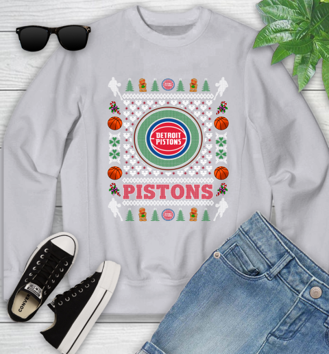 Detroit Pistons Merry Christmas NBA Basketball Loyal Fan Ugly Shirt 117