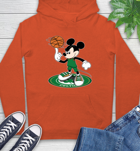 NBA Basketball Boston Celtics Cheerful Mickey Disney Shirt Hoodie 5