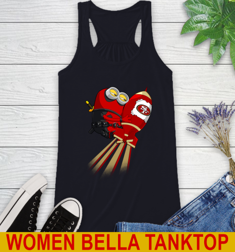 NFL Football San Francisco 49ers Deadpool Minion Marvel Shirt Racerback Tank 8