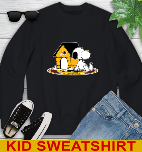 NFL Football Washington Redskins Snoopy The Peanuts Movie Shirt Youth Sweatshirt 2