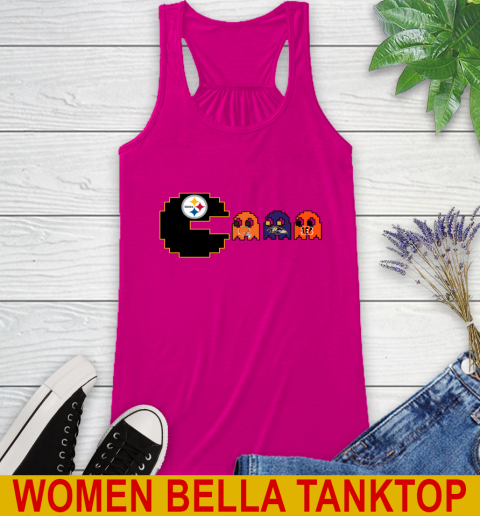 Pittsburgh Steelers NFL Football Pac Man Champion Racerback Tank 8