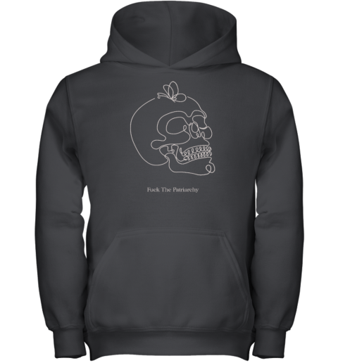 Qtcinderella Fuck The Patriarchy Skull Youth Hoodie