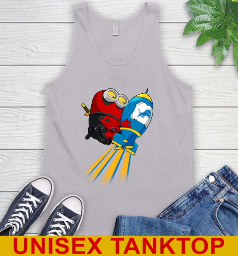 NFL Football Detroit Lions Deadpool Minion Marvel Shirt Tank Top 3