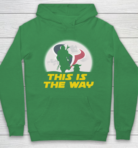 Houston Texans NFL Football Star Wars Yoda And Mandalorian This Is The Way Hoodie 5