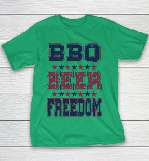 BBQ Beer Freedom Youth T-Shirt 5