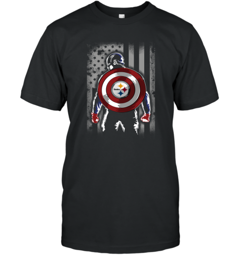 NFL Pittsburgh Steelers Captain America Marvel Flag Football Sports -  Rookbrand