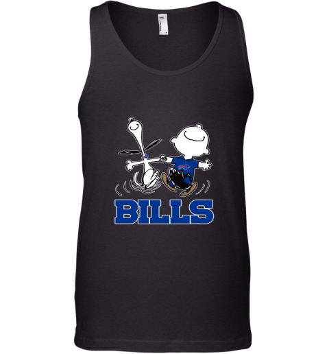 Snoopy And Charlie Brown Happy Buffalo Bills Fans Tank Top