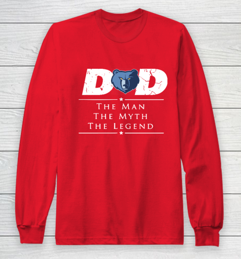 Memphis Grizzlies NBA Basketball Dad The Man The Myth The Legend Long Sleeve T-Shirt 7