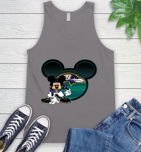 NFL Baltimore Ravens Mickey Mouse Disney Football T Shirt Tank Top 7