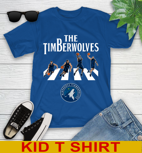 NBA Basketball Minnesota Timberwolves The Beatles Rock Band Shirt Youth T-Shirt 10