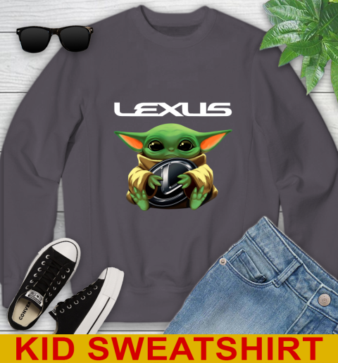 Star Wars Baby Yoda Hugs Lexus Car Shirt 113