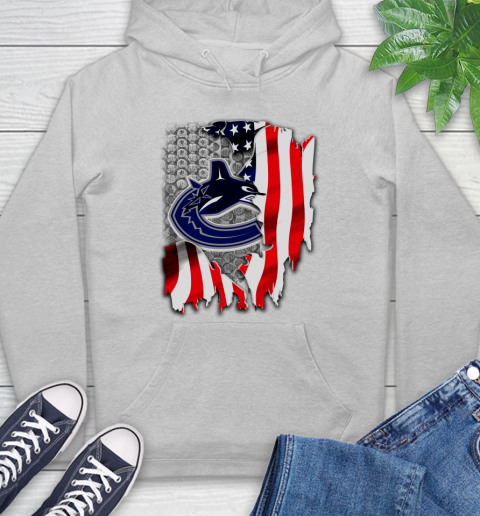Vancouver Canucks NHL Hockey American Flag Hoodie 6