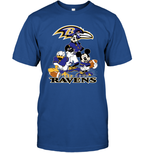 Mickey Donald Goofy The Three Baltimore Ravens Football T-Shirt - T-shirts  Low Price