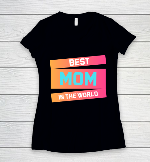 Mother's Day Funny Gift Ideas Apparel  All About MOm Women's V-Neck T-Shirt