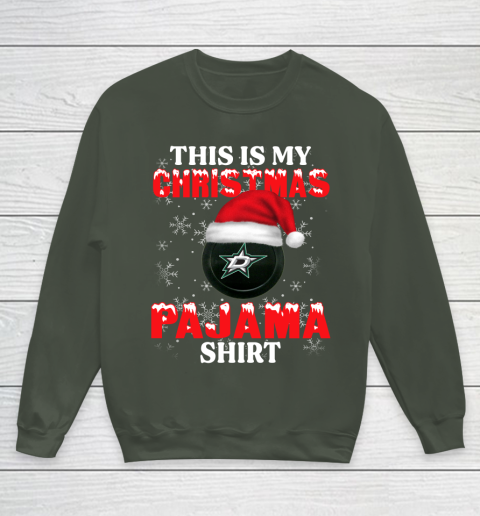 Dallas Stars This Is My Christmas Pajama Shirt NHL Youth Sweatshirt 8