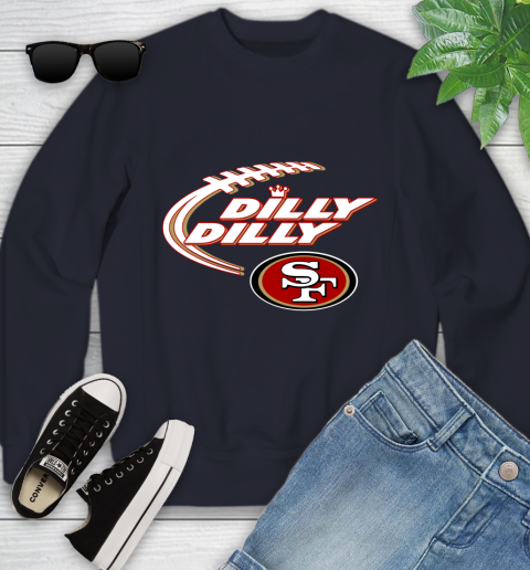 NFL San Francisco 49ers Dilly Dilly Football Sports Youth Sweatshirt 3