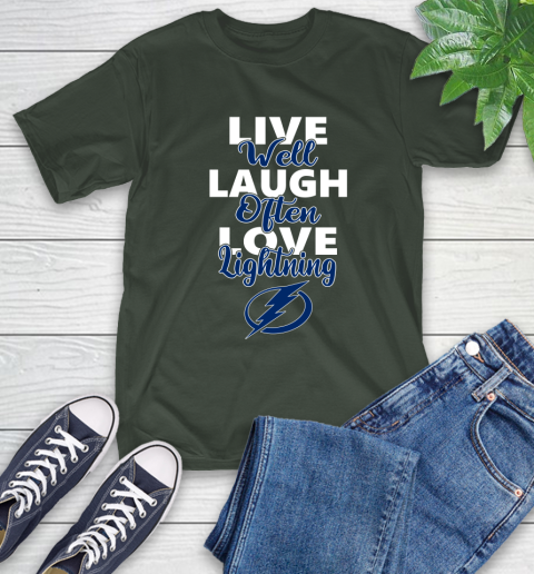 NHL Hockey Tampa Bay Lightning Live Well Laugh Often Love Shirt T-Shirt 6