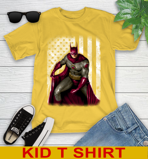 Miami Heat NBA Basketball Batman DC American Flag Shirt Youth T-Shirt 9