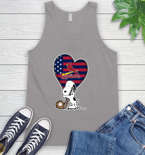 St.Louis Cardinals MLB Baseball The Peanuts Movie Adorable Snoopy Tank Top 4
