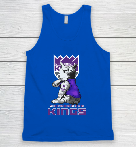 NBA Basketball My Cat Loves Sacramento Kings Tank Top 4