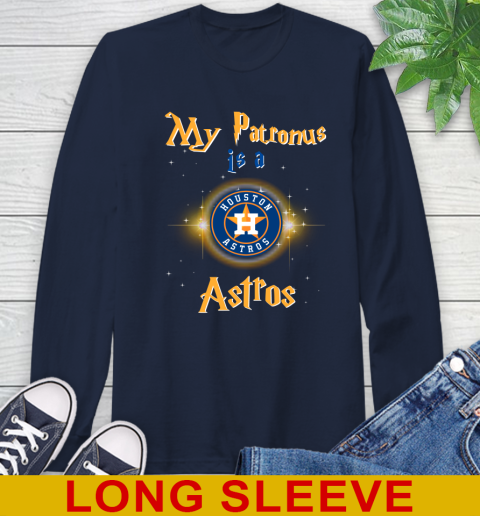 MLB Baseball Harry Potter My Patronus Is A Houston Astros Long Sleeve T-Shirt 3