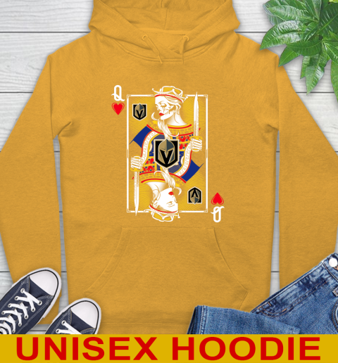 NHL Hockey Vegas Golden Knights The Queen Of Hearts Card Shirt Hoodie 2