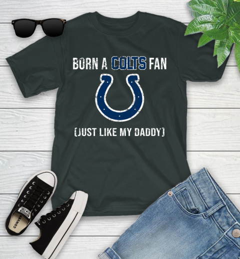 NFL Indianapolis Colts Football Loyal Fan Just Like My Daddy Shirt Youth T-Shirt 5
