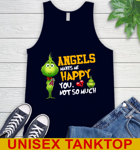 MLB Los Angeles Angels Makes Me Happy You Not So Much Grinch Baseball Sports Tank Top 2