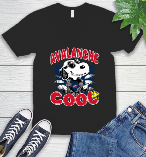 NHL Hockey Columbus Blue Jackets Cool Snoopy Shirt V-Neck T-Shirt