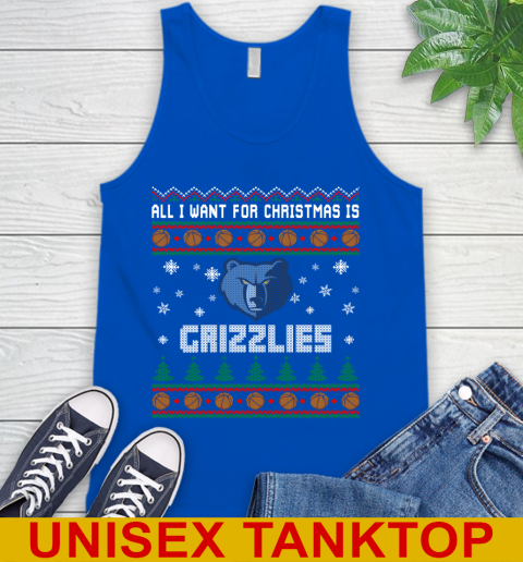NBA All I Want For Christmas Is Memphis Grizzlies Basketball Sports 70