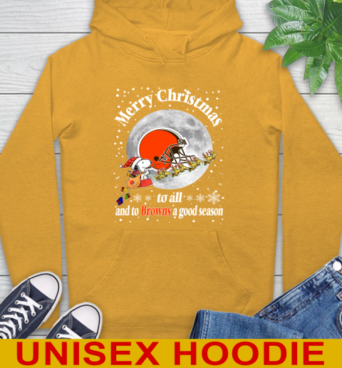 Cleveland Browns Merry Christmas To All And To Browns A Good Season NFL Football Sports Hoodie 2