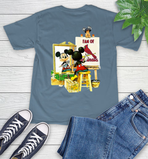 MLB Baseball St.Louis Cardinals Mickey Drawing Shirt 9