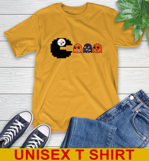 Pittsburgh Steelers NFL Football Pac Man Champion T-Shirt 3