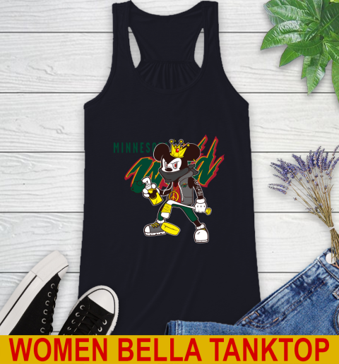 Minnesota Wild NHL Hockey Mickey Peace Sign Sports Racerback Tank 11 Minnesota Wild NHL Hockey Mickey Peace Sign Sports Racerback Tank - Image 11