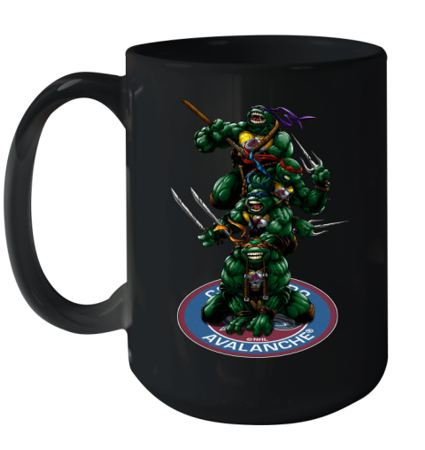 NHL Hockey Colorado Avalanche Teenage Mutant Ninja Turtles Shirt Ceramic Mug 15oz 2