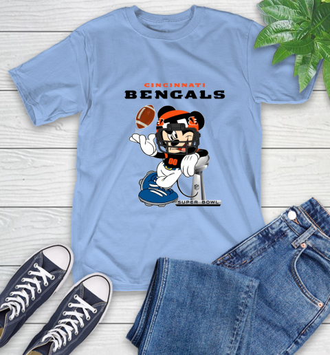 NFL Cincinnati Bengals Mickey Mouse Disney Super Bowl Football T Shirt T-Shirt 11